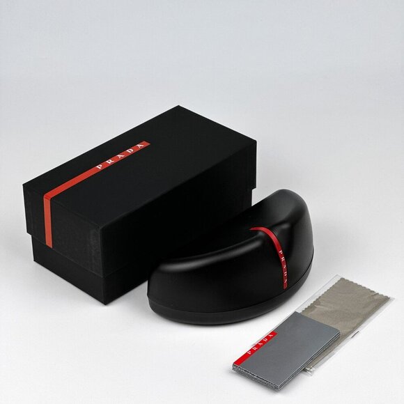 Prada Linea Rossa PS04WS DG006F BRAND NEW Sunglasses Black Rubber Grey Unisex - Picture 10 of 11